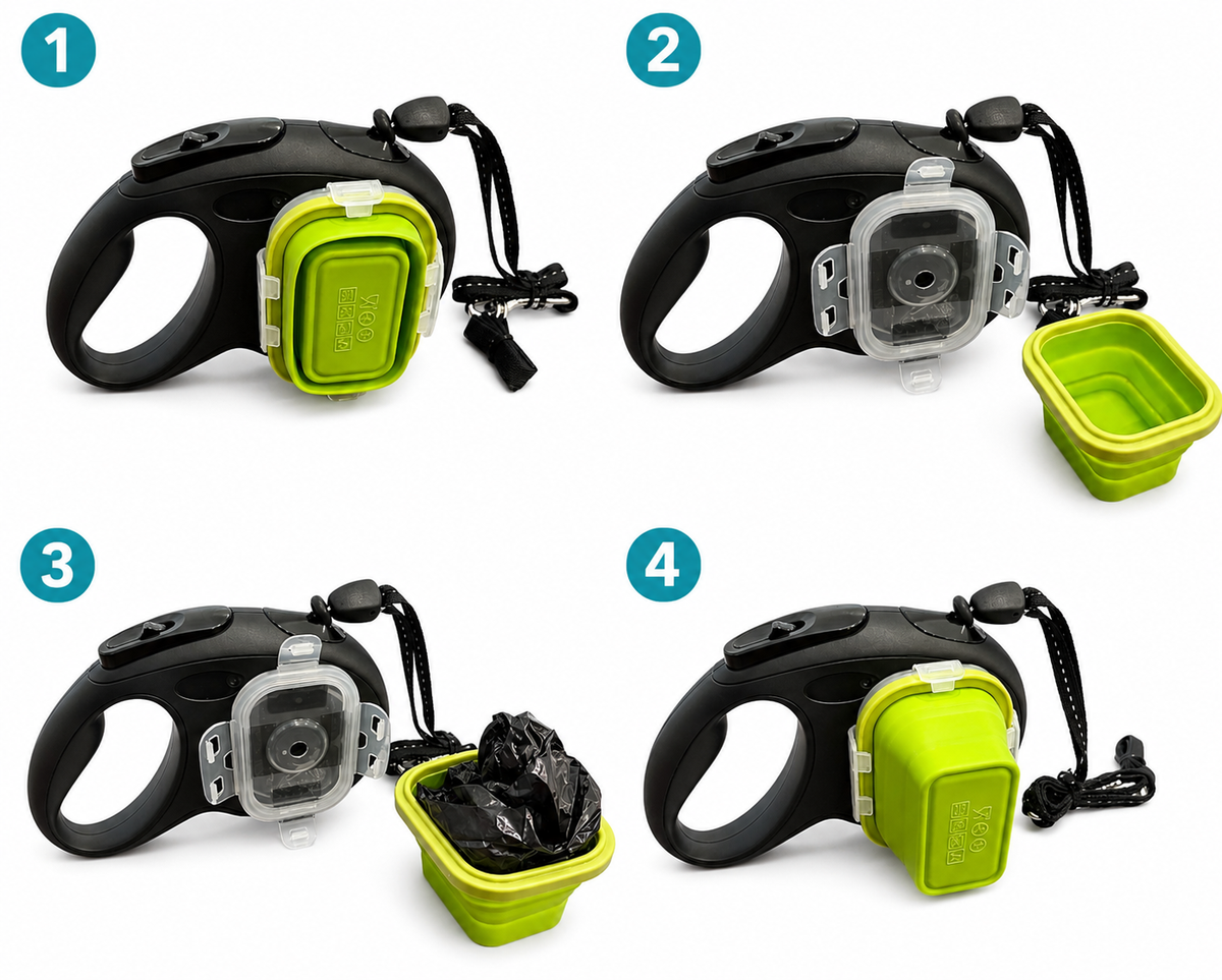 The DogWorthy Leash - Black and Green